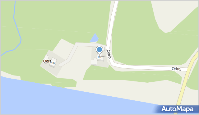 Odra, Odra, 85, mapa Odra