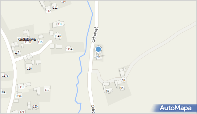 Odrowąż, Odrowąż, 57, mapa Odrowąż