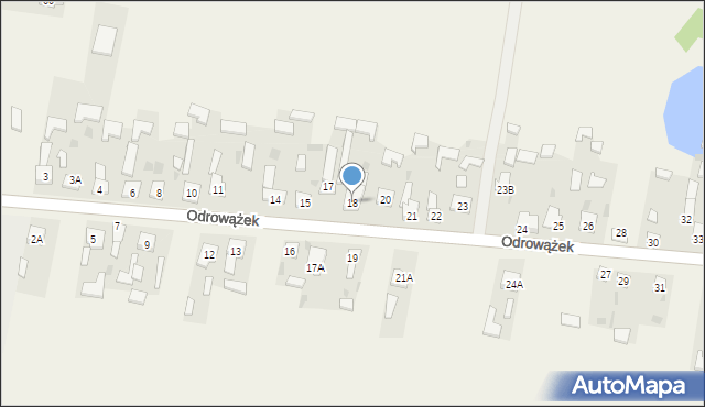 Odrowążek, Odrowążek, 18, mapa Odrowążek
