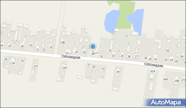 Odrowążek, Odrowążek, 28, mapa Odrowążek