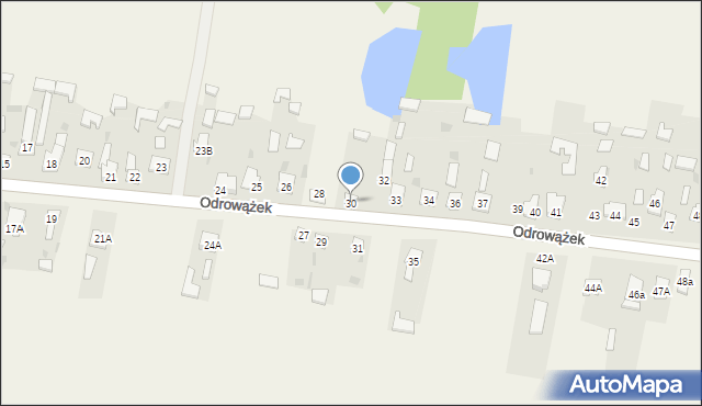 Odrowążek, Odrowążek, 30, mapa Odrowążek