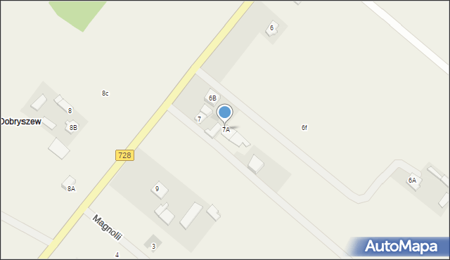 Odrzywołek, Odrzywołek, 7A, mapa Odrzywołek