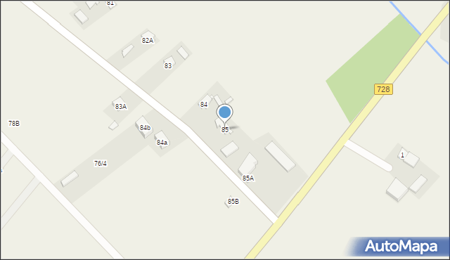 Odrzywołek, Odrzywołek, 85, mapa Odrzywołek