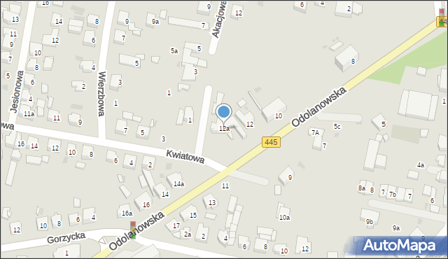 Ostrów Wielkopolski, Odolanowska, 12a, mapa Ostrów Wielkopolski