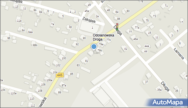 Ostrów Wielkopolski, Odolanowska, 79c, mapa Ostrów Wielkopolski