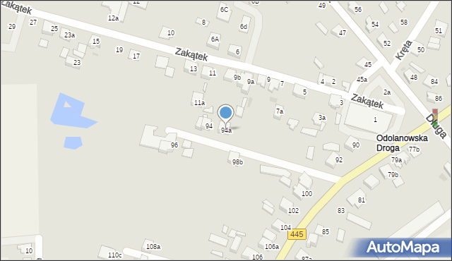 Ostrów Wielkopolski, Odolanowska, 94a, mapa Ostrów Wielkopolski