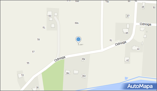 Poręba Wielka, Odnoga, 69, mapa Poręba Wielka