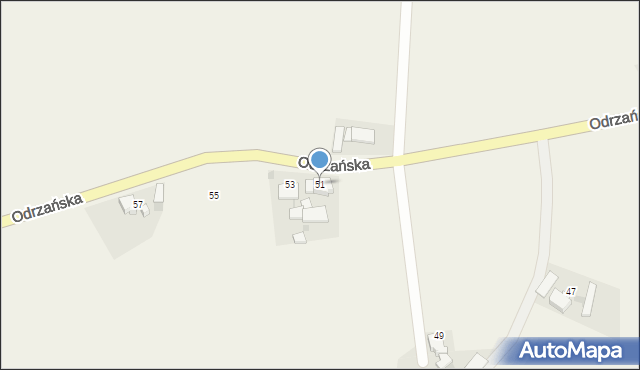 Przewóz, Odrzańska, 51, mapa Przewóz