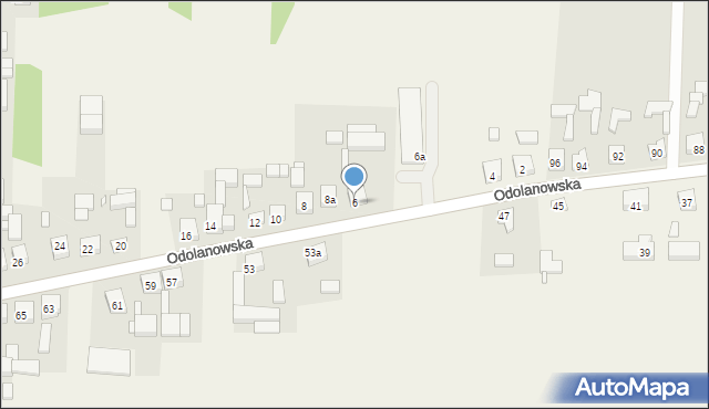 Raczyce, Odolanowska, 6, mapa Raczyce