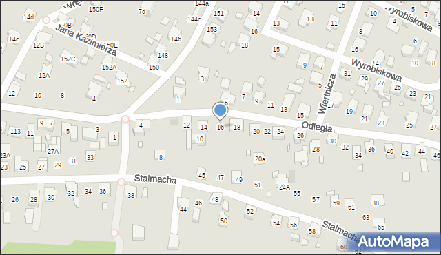 Radlin, Odległa, 16, mapa Radlin