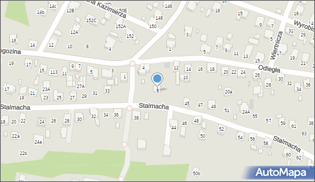 Radlin, Odległa, 8, mapa Radlin