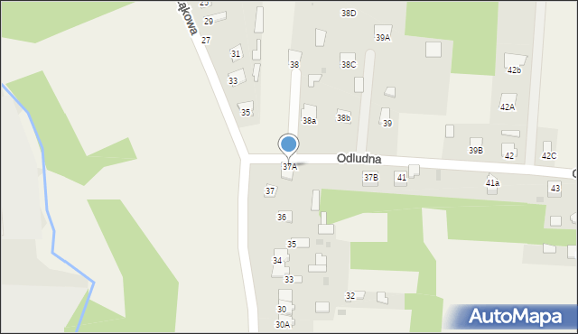 Rogów, Odludna, 37A, mapa Rogów