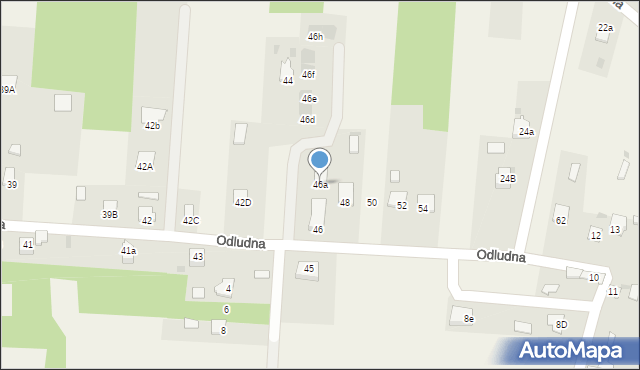 Rogów, Odludna, 46b, mapa Rogów