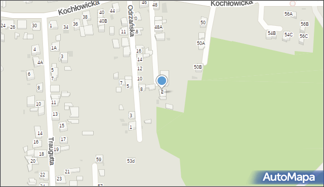 Ruda Śląska, Odrzańska, 4, mapa Rudy Śląskiej