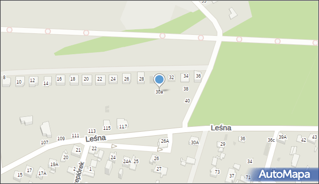 Sosnowiec, Odkrywki, 30a, mapa Sosnowca