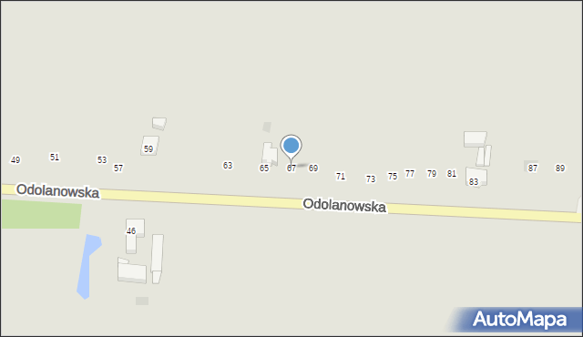 Sulmierzyce, Odolanowska, 67, mapa Sulmierzyce