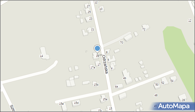 Świnoujście, Odrzańska, 19, mapa Świnoujście