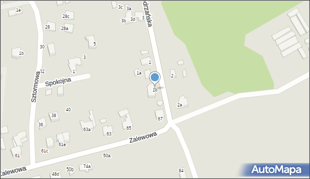 Świnoujście, Odrzańska, 1b, mapa Świnoujście