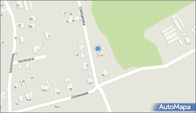 Świnoujście, Odrzańska, 2, mapa Świnoujście