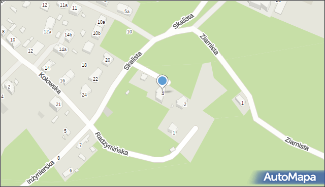 Szczecin, Odległa, 4, mapa Szczecina