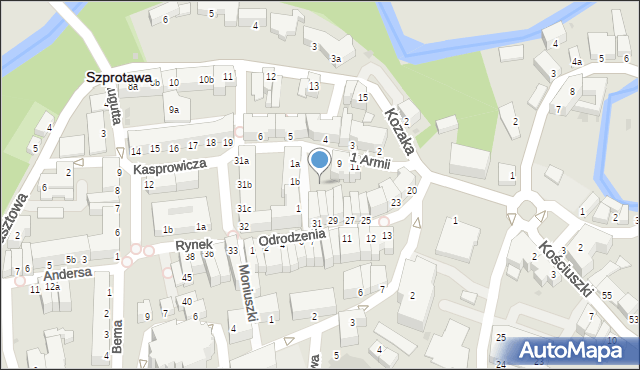 Szprotawa, Odrodzenia, 39, mapa Szprotawa