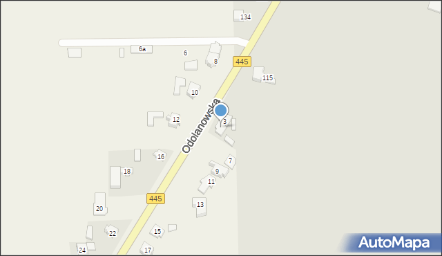 Topola Mała, Odolanowska, 5, mapa Topola Mała