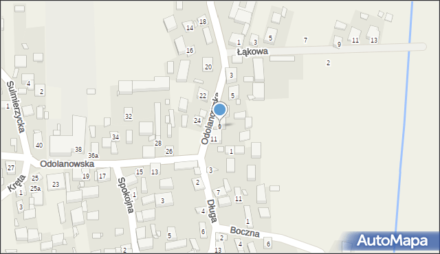 Uciechów, Odolanowska, 9, mapa Uciechów