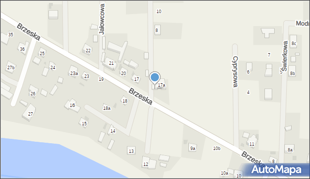 Uraz, Odrzańska, 17a, mapa Uraz