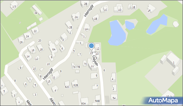 Warszawa, Odysei, 13, mapa Warszawy