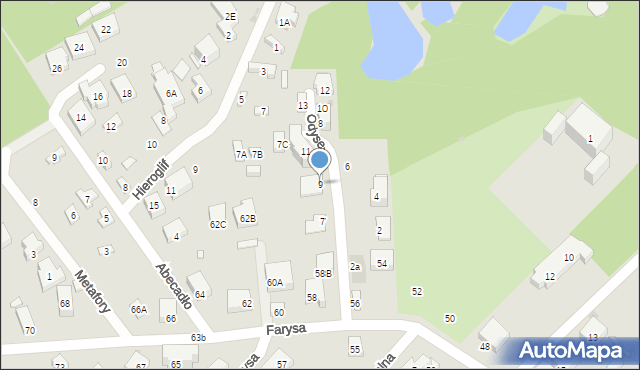 Warszawa, Odysei, 9, mapa Warszawy