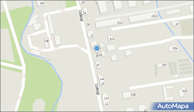 Warszawa, Odłogi, 18, mapa Warszawy