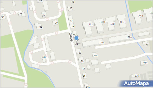 Warszawa, Odłogi, 24, mapa Warszawy