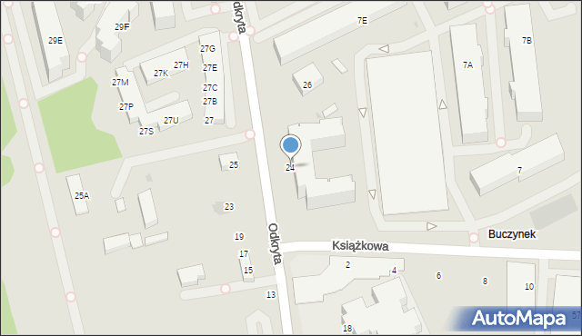 Warszawa, Odkryta, 24, mapa Warszawy