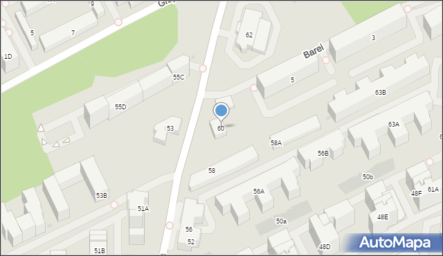 Warszawa, Odkryta, 60, mapa Warszawy