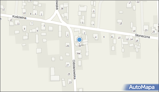 Wierzbno, Odolanowska, 34, mapa Wierzbno