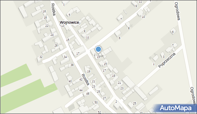 Wojnowice, Odrodzenia, 13, mapa Wojnowice