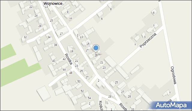 Wojnowice, Odrodzenia, 19, mapa Wojnowice