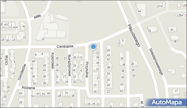 Wyszków, Odnowy, 43, mapa Wyszków