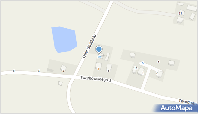 Barłomino, Ofiar Stutthofu, 19, mapa Barłomino