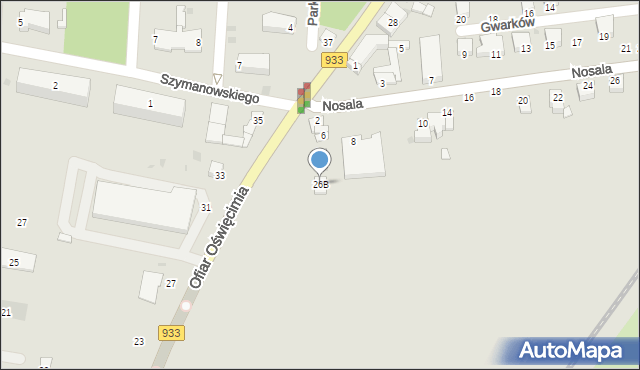 Brzeszcze, Ofiar Oświęcimia, 26B, mapa Brzeszcze