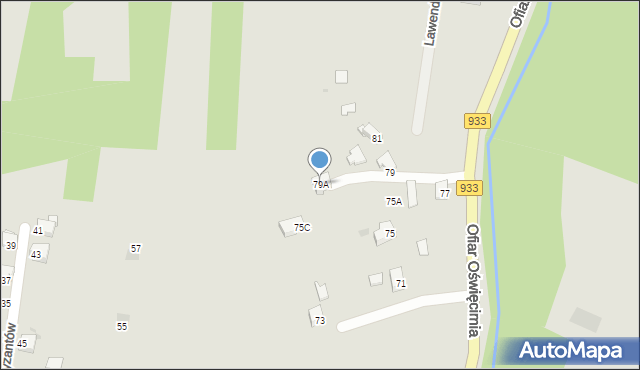 Brzeszcze, Ofiar Oświęcimia, 79A, mapa Brzeszcze