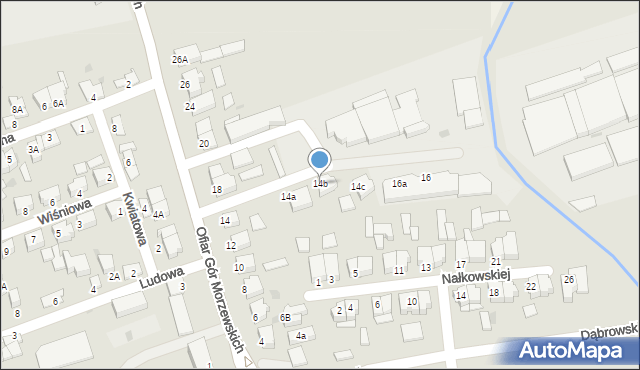 Chodzież, Ofiar Gór Morzewskich, 14b, mapa Chodzież