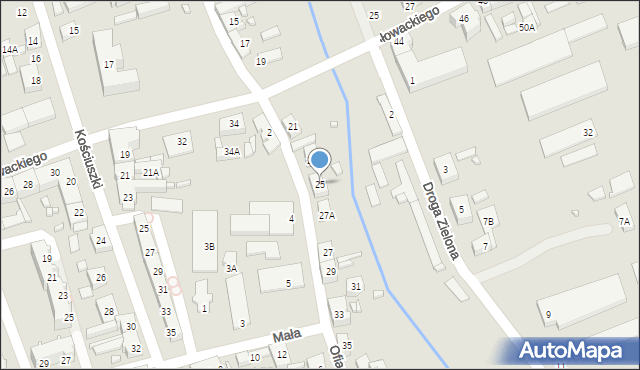 Dębno, Ofiar Katynia, 25, mapa Dębno