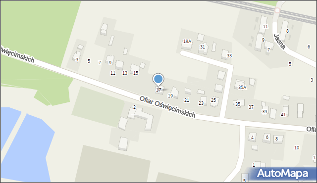 Górki Śląskie, Ofiar Oświęcimskich, 17, mapa Górki Śląskie