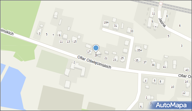 Górki Śląskie, Ofiar Oświęcimskich, 19, mapa Górki Śląskie