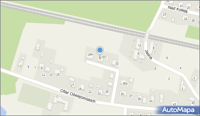 Górki Śląskie, Ofiar Oświęcimskich, 31, mapa Górki Śląskie