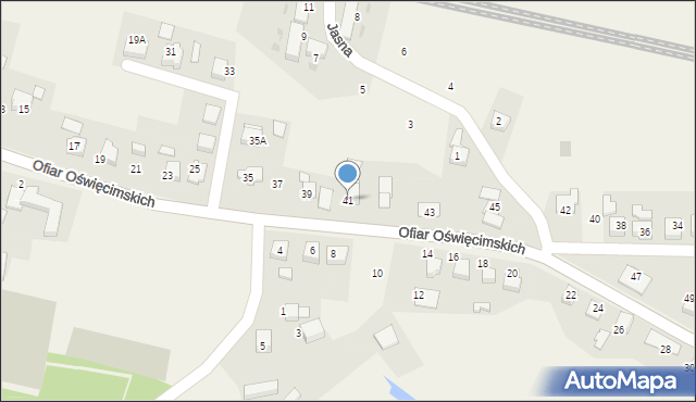 Górki Śląskie, Ofiar Oświęcimskich, 41, mapa Górki Śląskie
