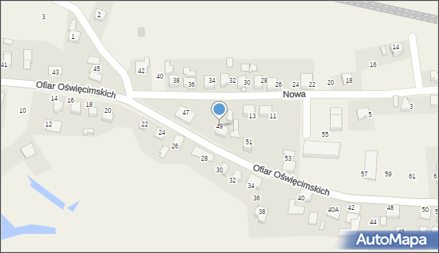 Górki Śląskie, Ofiar Oświęcimskich, 49, mapa Górki Śląskie