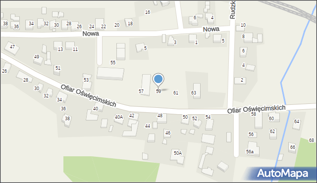 Górki Śląskie, Ofiar Oświęcimskich, 59, mapa Górki Śląskie