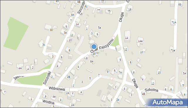 Jaworzno, Ofiar Faszyzmu, 10, mapa Jaworzno